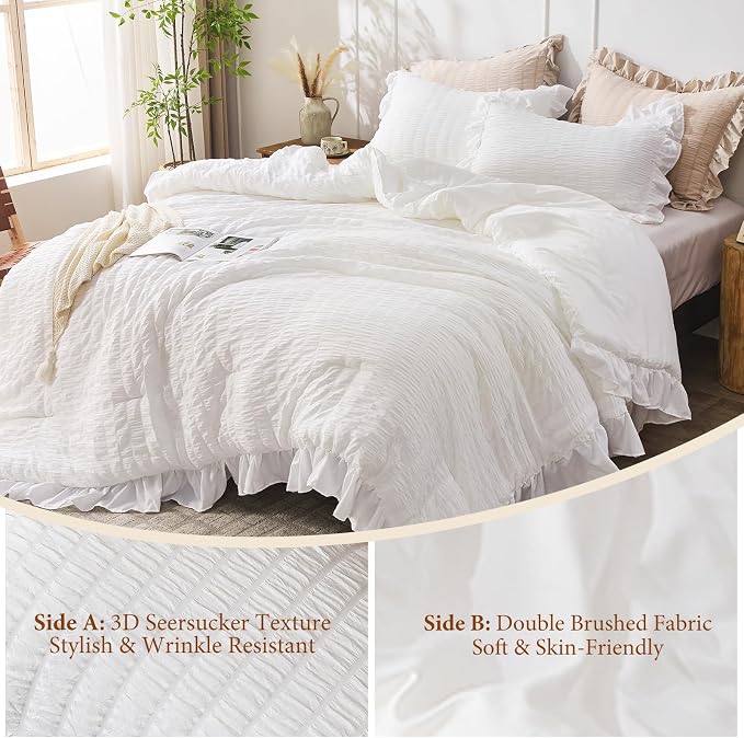 JOLLYVOGUE King Size Comforter Set, Lightweight & Fluffy Bedding Sets King - Image 5