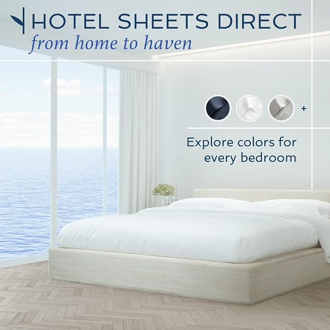 Hotel Sheets Direct 100% Viscose Derived from Bamboo Sheets Set Twin XL - Image 9