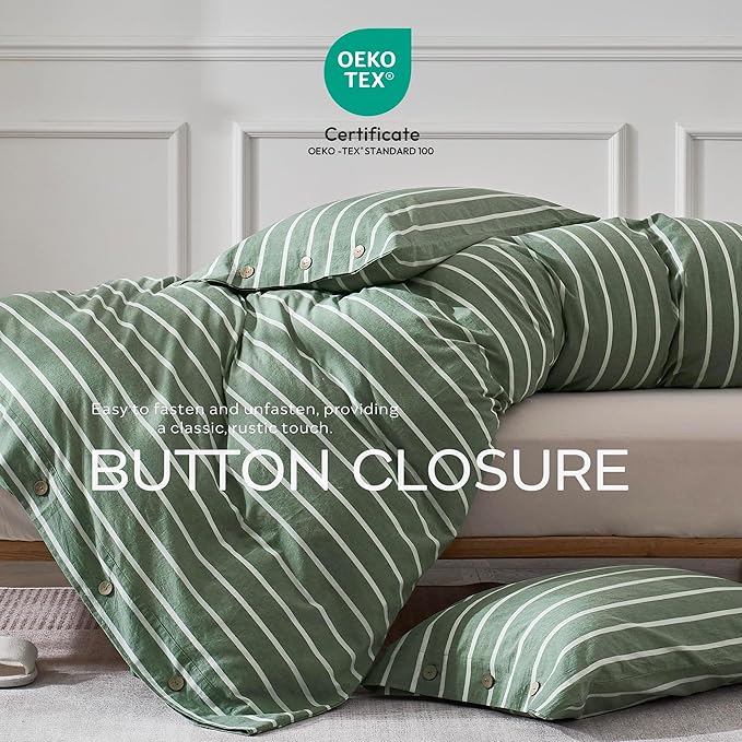 JELLYMONI Cotton Duvet Cover Cal King Size - Image 5