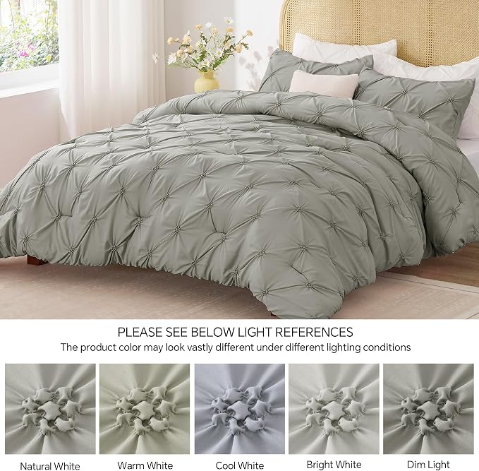 BEDELITE Grey Queen Comforter Set - Image 8