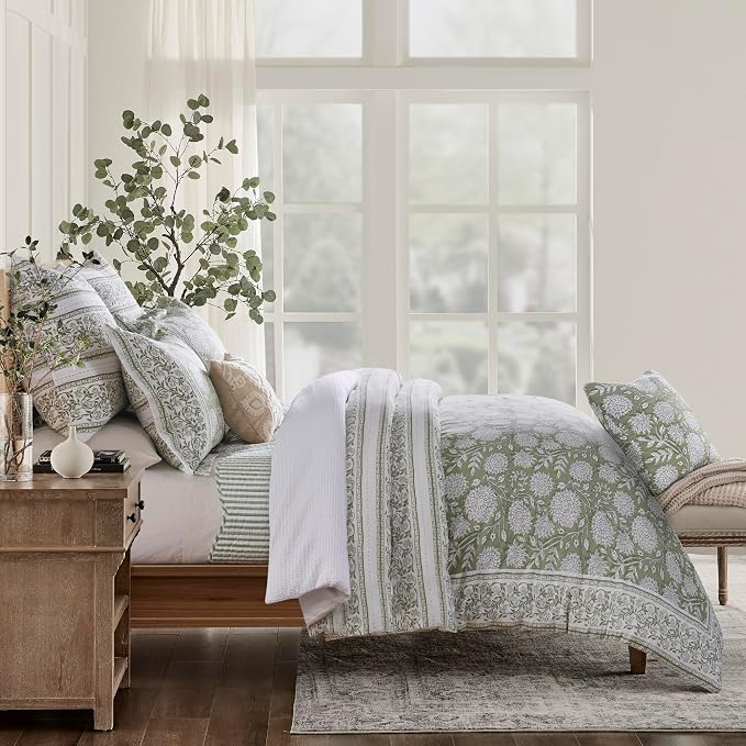 Levtex Home Adare Sage Reversible Twin/Twin XL Comforter Set - Image 3