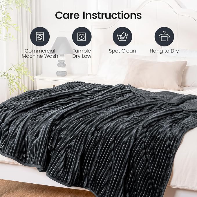 Sherpa Fleece Adult Weighted Blanket - Image 6