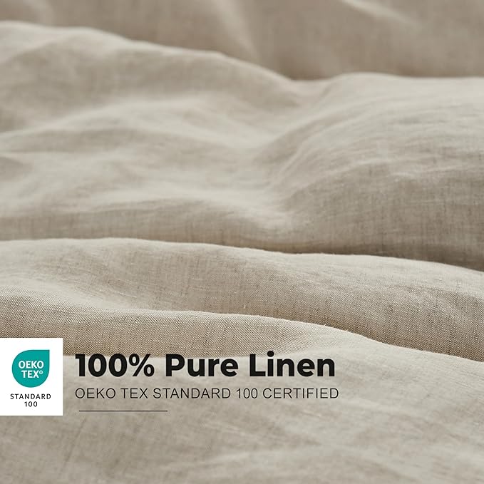 Simple&Opulence 100% Washed Linen Duvet Cover - Image 2