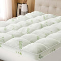 Mattress Topper Twin XL Size Viscose Derived from Bamboo, Thick Soft Pillow Top by Easthome