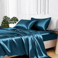MR&HM Satin Bed Sheets, King Size Sheets Set by MRHM