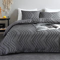 WARMDERN Boho Duvet Cover Set, Tufted Bedding Duvet Covers Soft Washed by WARMDERN