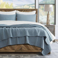 EVERGRACE x Kinsey Walsh Cross Stitch Pre-Washed Cotton Quilt Bedding Set Queen by EVERGRACEHOME