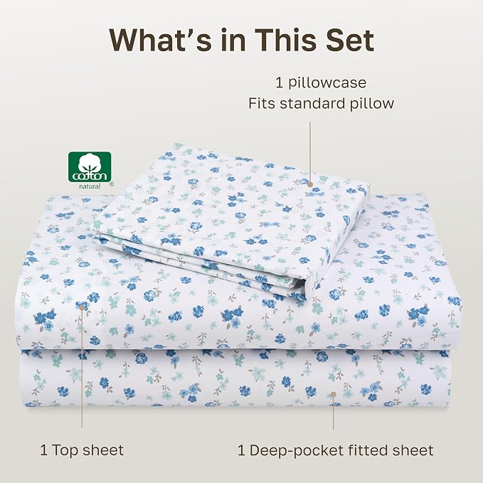 California Design Den Soft Twin XL 100% Cotton Sheet Sets, 400 Thread Count - Image 4