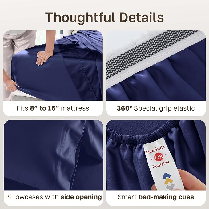 California Design Den King Sheets Deep Pocket Set - Image 5