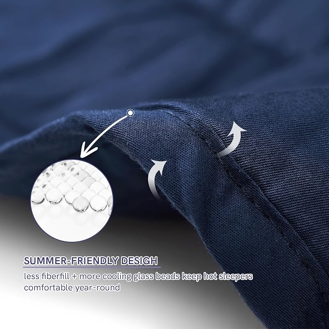 YnM Cotton King Size Weighted Blanket - Image 4