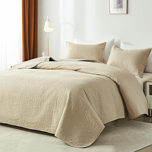 akkialla Queen Quilt Bedding Set, Lightweight Soft Bedspread Coverlet, Modern - Image 2