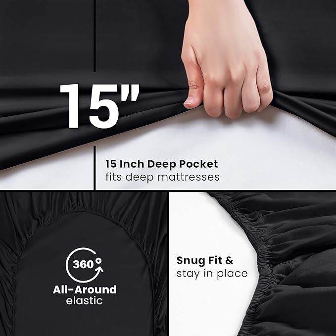 Utopia Bedding Queen Fitted Sheets - Image 6