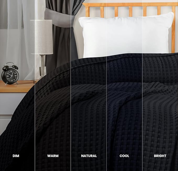 Utopia Bedding 100% Cotton Waffle Weave Blanket King Size - Image 7