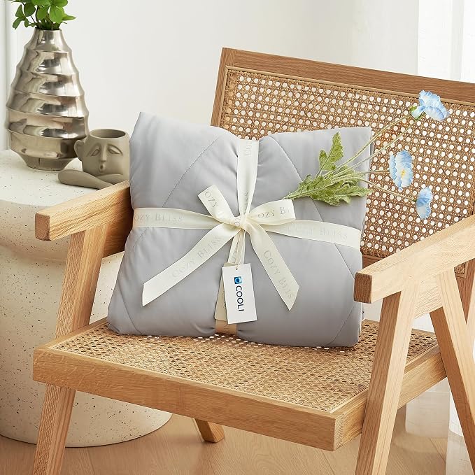 Cozy Bliss Cooling Comforter Twin Size, Cooling Blankets - Image 6