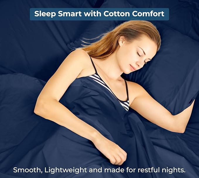 Royale Linens 100% Organic Cotton Queen Flat Sheet Only - Image 9