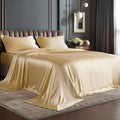 BEDELITE Satin Sheets Twin Size Bed Set, Luxury Soft Champagne Silky Sheets by BEDELITE
