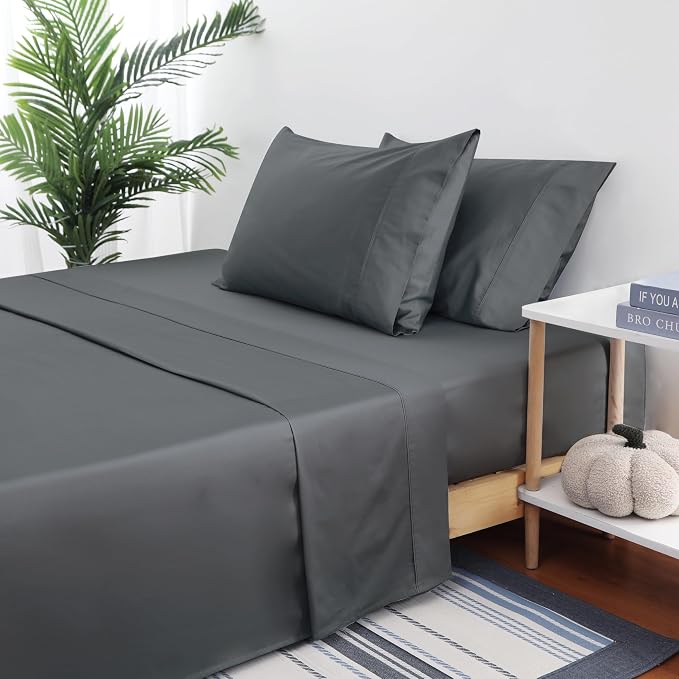 Flat Sheet Only Cal King Size, 400 TC 100% Egyptian Cotton Flat Sheet - Image 4