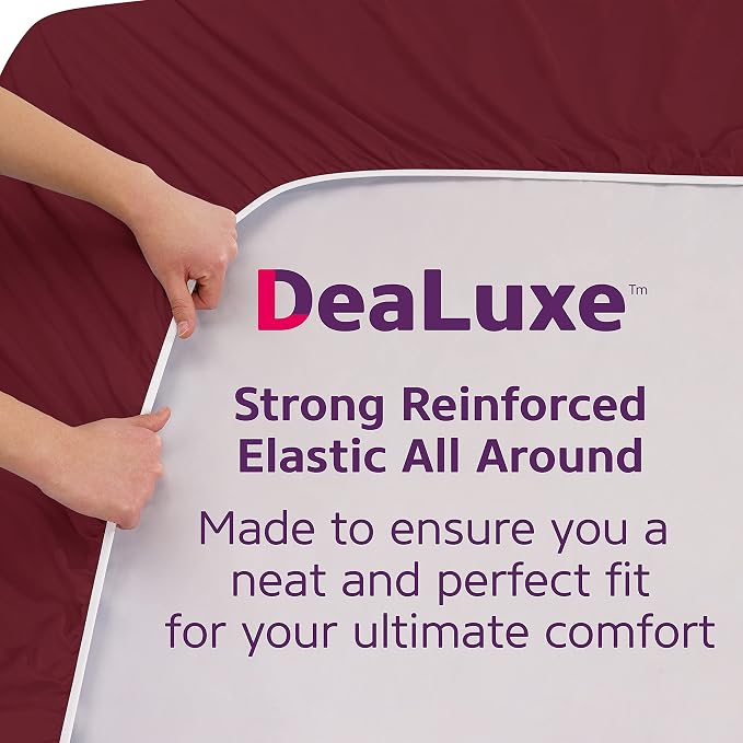 King Deep Pocket Fitted Bed Sheets Real 16' Fit Perfectly 14'18' Mattress & - Image 4