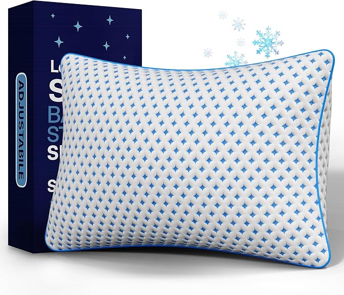 Memory Foam Pillow – Adjustable Loft Cooling Pillow King Size 1 Pack by Unknown