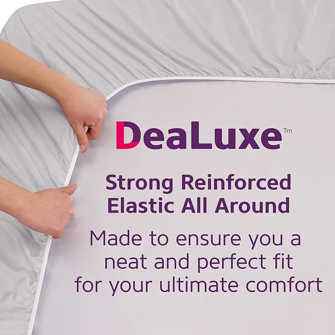 DeaLuxe Deep Pocket Full Fitted Sheet - Image 4