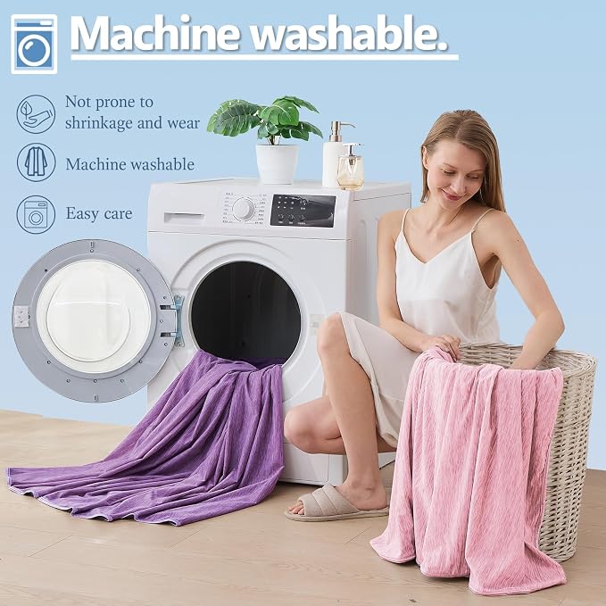Cooling Blanket Twin Size, Cold Blanket Thin Lightweight Breathable Soft - Image 8
