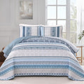 WONGS BEDDING Boho Quilt Set California King Size, Lightweight Bedspread by WONGSBEDDING