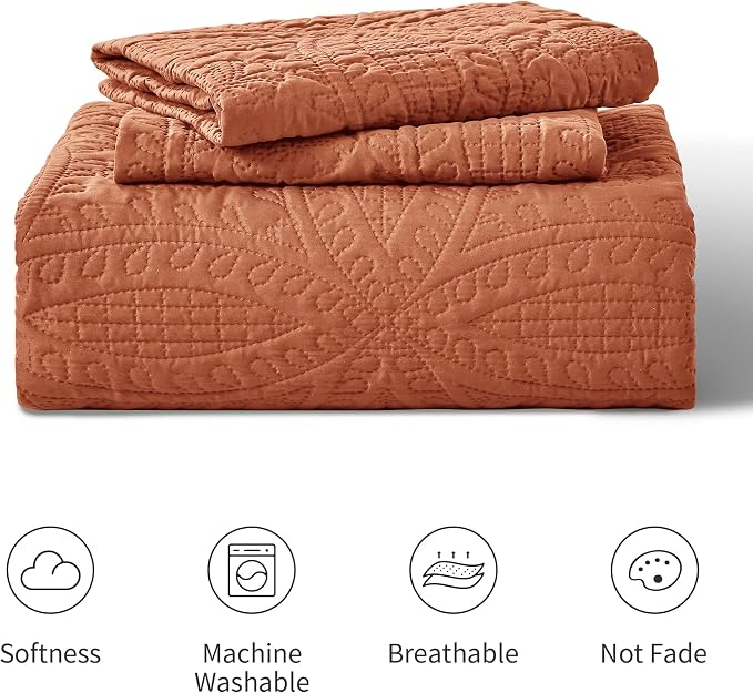 Love's cabin Quilts for Queen Bed Umber Bedspreads - Image 7