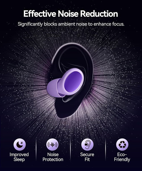45dB Ear Plugs for Sleeping Noise Cancelling Ear Plugs for Noise Reduction & - Image 2