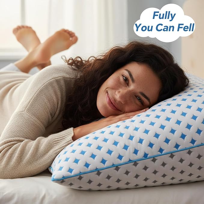 Memory Foam Pillow – Adjustable Loft Cooling Pillow King Size 1 Pack - Image 9