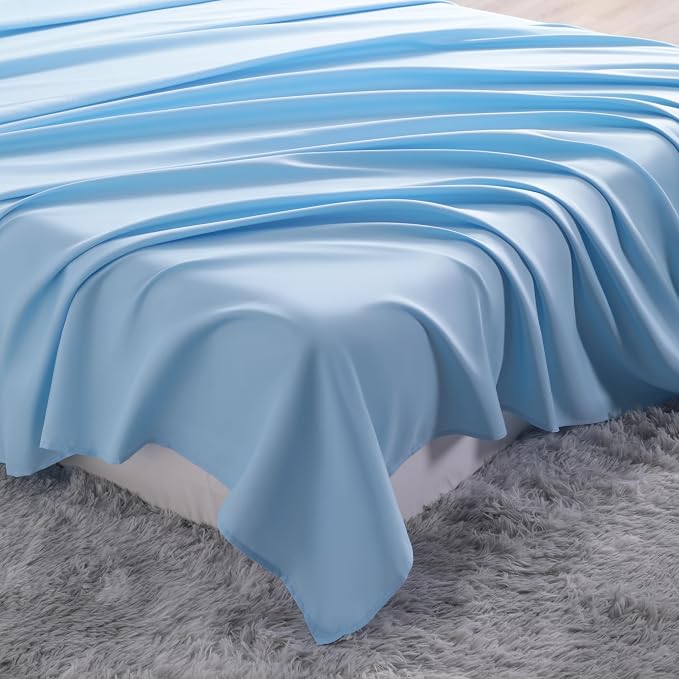 NTBAY Twin Extra-Long Flat Sheet Only - Image 7