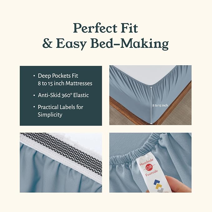 California Design Den 2-Pack Queen Bedsheet Sets - Image 6