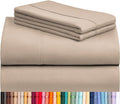 LuxClub 4 PC California King Sheet Set, Breathable Luxury Bed Sheets, Deep by LuxClub