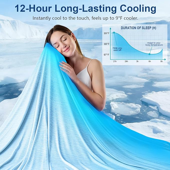 KMUSET Cooling Blanket King Size, Double Sided Summer Cooling Blankets - Image 2