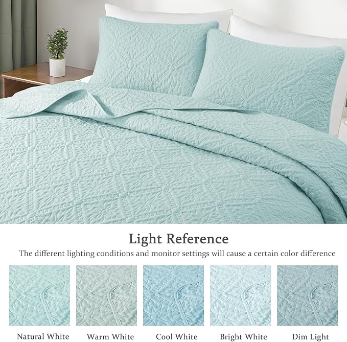 Exclusivo Mezcla Twin Quilt Bedding Set, Lightweight Soft Bedspreads Coverlets - Image 3