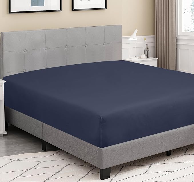 ROYALE LINENS 300 Thread Count 100% Long Staple Combed Cotton Fitted Sheet Twin - Image 3