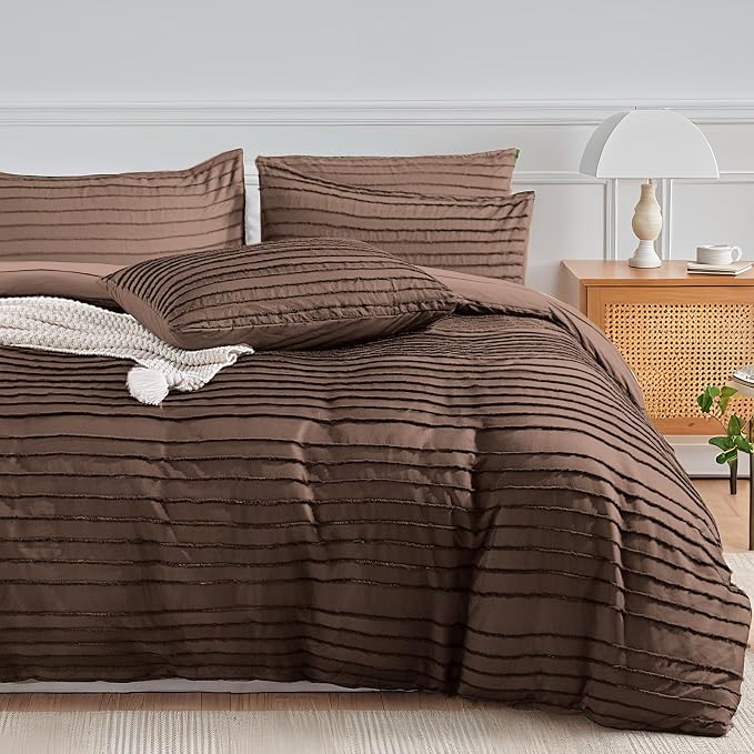 NEXHOME PRO Twin Duvet Cover, 2 Pieces Boho Tufted Duvet Cover Set, Soft and by NEXHOMEPRO