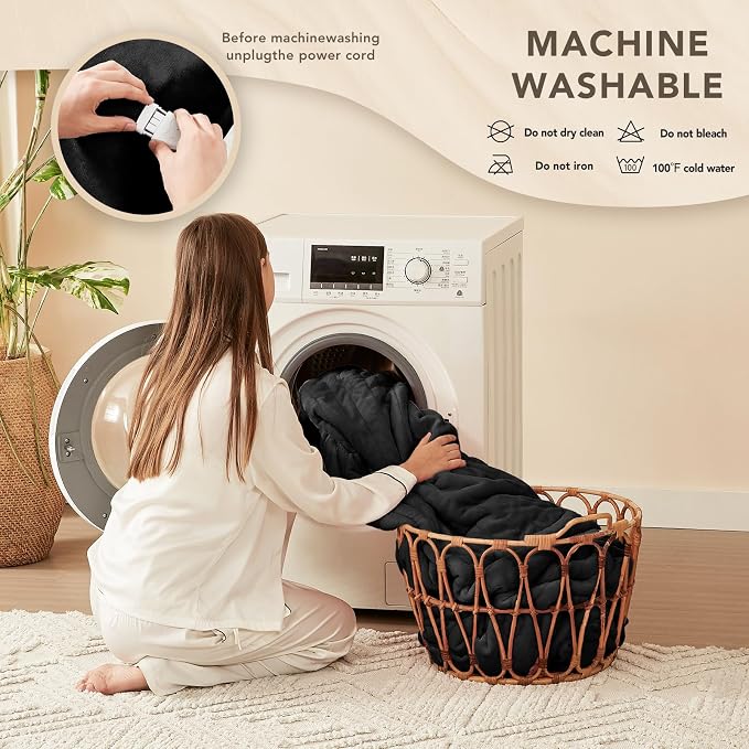 Homemate Electric Heated Blanket Twin Size - Image 7