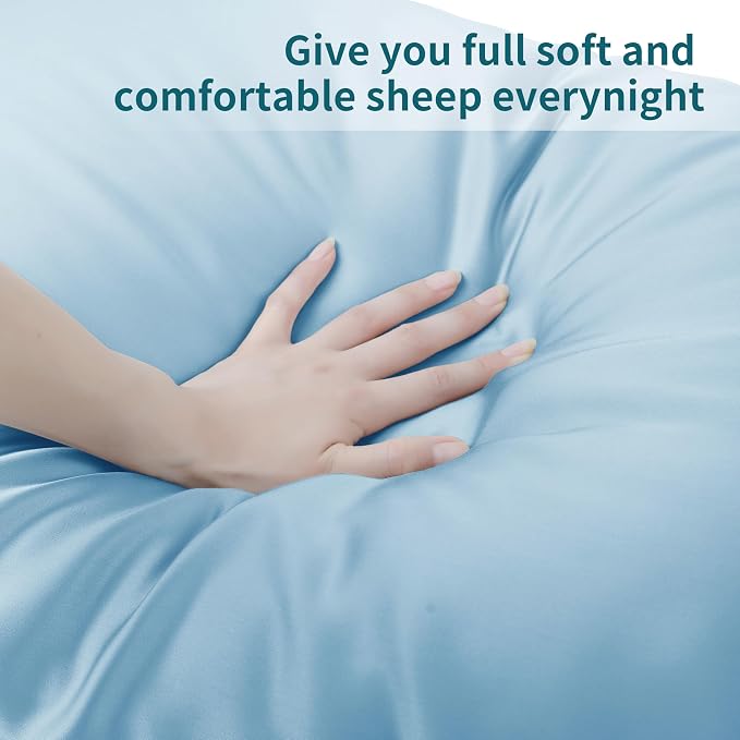 4-Pack Bamboo Viscose Zippered Pillow Cases King Size, 400 Thread Count Cooling - Image 6