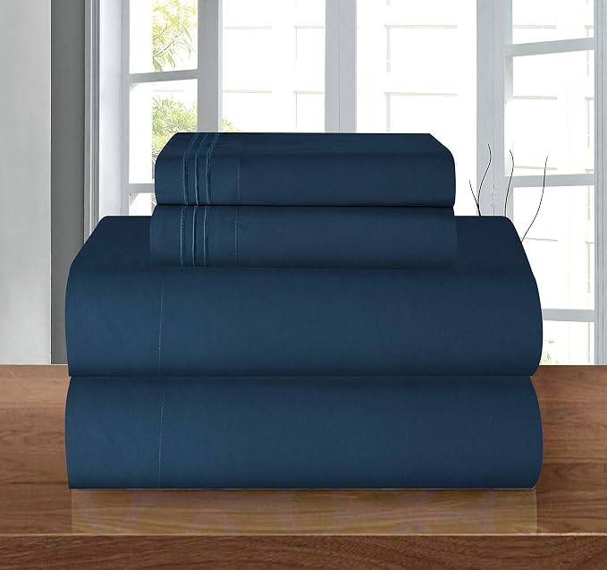 Elegant Comfort Luxury Bed Sheets Set on Amazon 1500 Premier Wrinkle, Fade and - Image 6