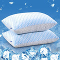 puredown® Pillows Queen Size Set of 2, Shredded Memory Foam Pillows, Cooling by Puredown
