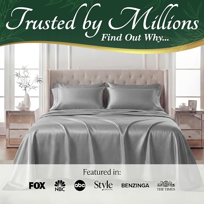 DECOLURE 100% Viscose Derived from Bamboo Sheets Twin Size - Image 5