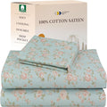 California Design Den Rose Sheet Set Twin XL, 100% Cotton 12" Pocket Twin XL by CaliforniaDesignDen