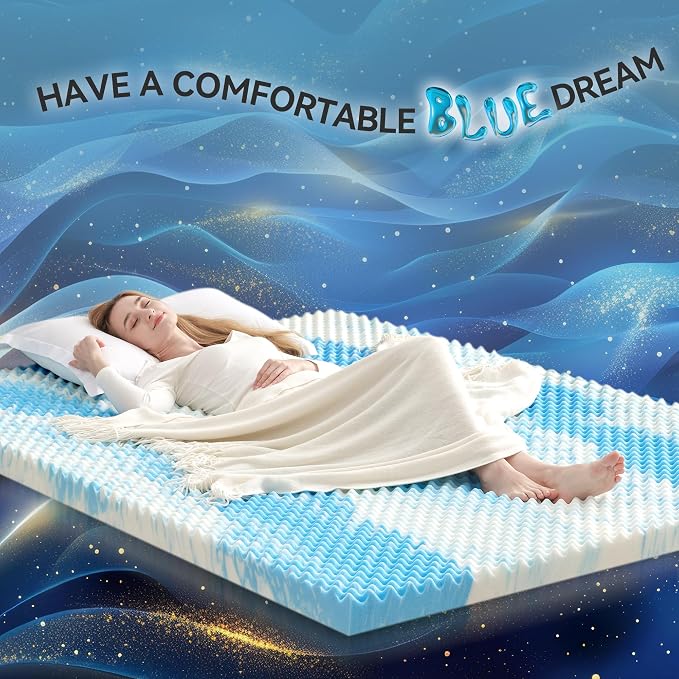 SINWEEK 2 Inch Egg Crate Memory Foam Mattress Topper Twin Size, Soft Mattress - Image 8