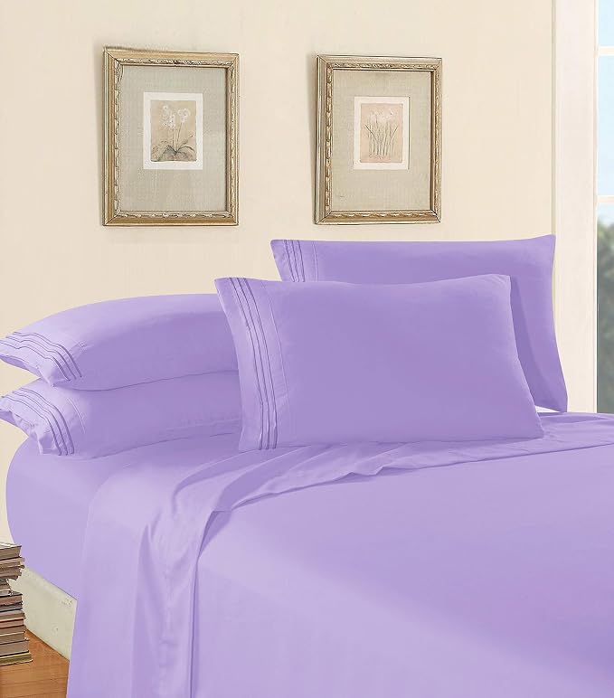 Luxury Soft 1500 Premier Egyptian 4-Piece Premium Hotel Quality Wrinkle and - Image 3
