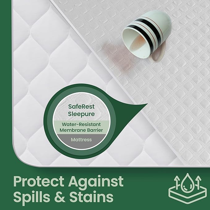 SafeRest Sleepure Waterproof Mattress Protector King Size - Image 2