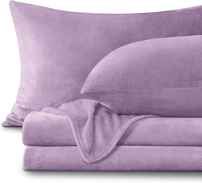 BEDELITE Flannel Sheets Twin Size Lavender by BEDELITE