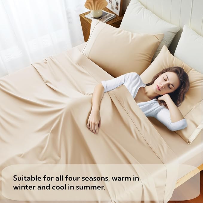 Cotton Flat Sheets Only, 600 TC 100% Cotton Flat Sheet Top Sheet Only, Queen - Image 7