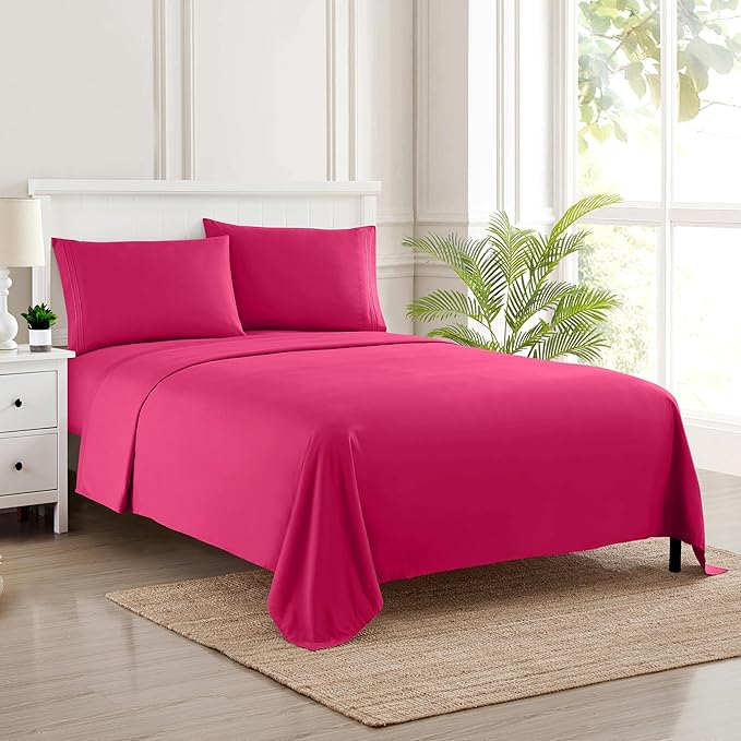 California King Size Sheet Set by SweetHomeCollection
