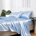 MR&HM Satin Bed Sheets, King Size Sheets Set by MRHM