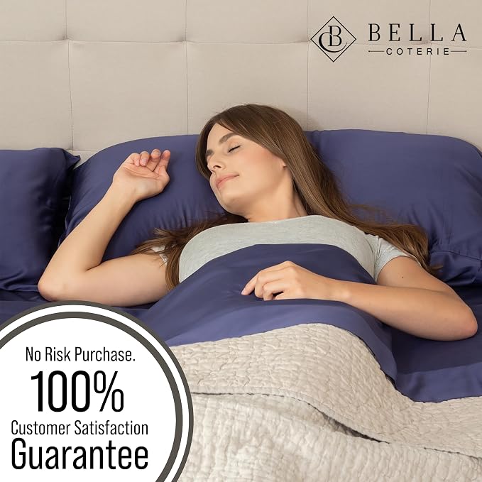 Bella Coterie | Luxury Bamboo Viscose Queen Size Pillowcase Set | 100% - Image 5